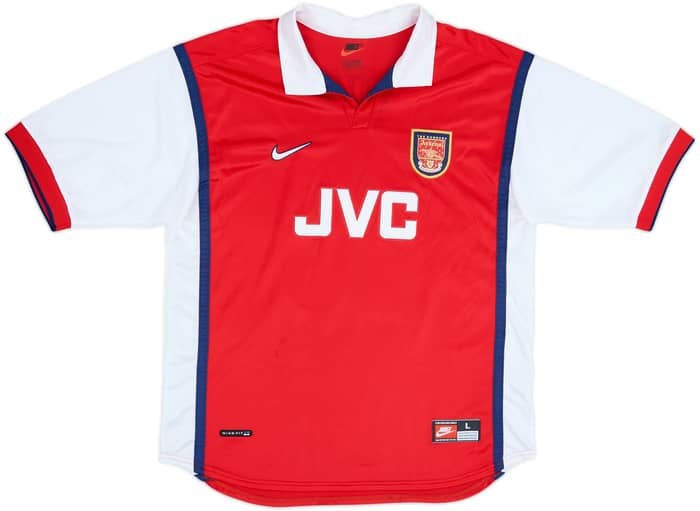 1998-99 Arsenal Home Shirt Bergkamp #10 - 8/10 - (L)