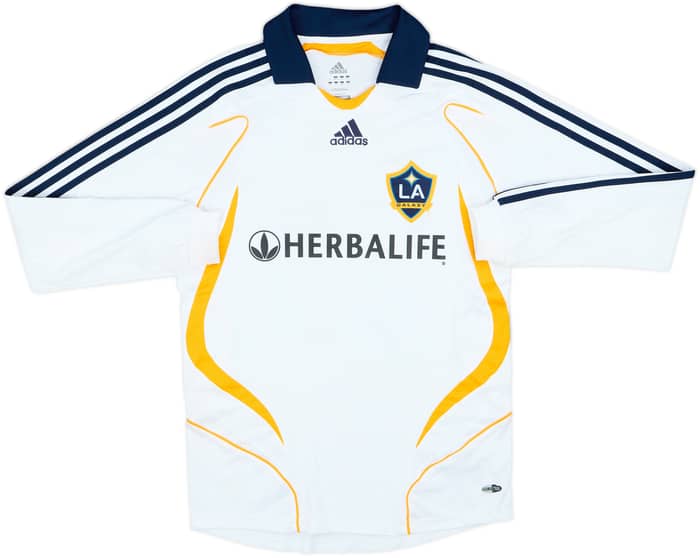 2007-08 LA Galaxy Home L/S Shirt Beckham #23 - 6/10 - (S)