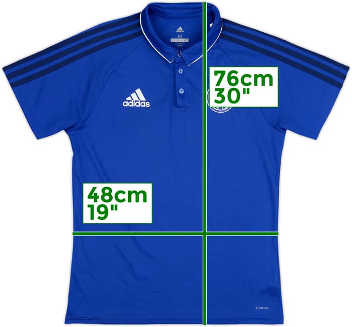 2017-18 Schalke adidas Polo Shirt - 7/10 - (M)