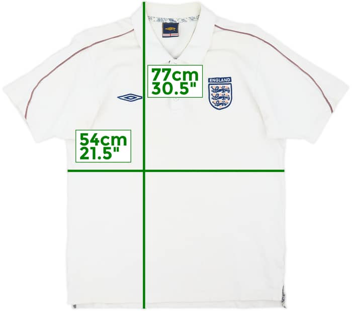 2006-07 England Umbro Polo Shirt - 4/10 - (XL)