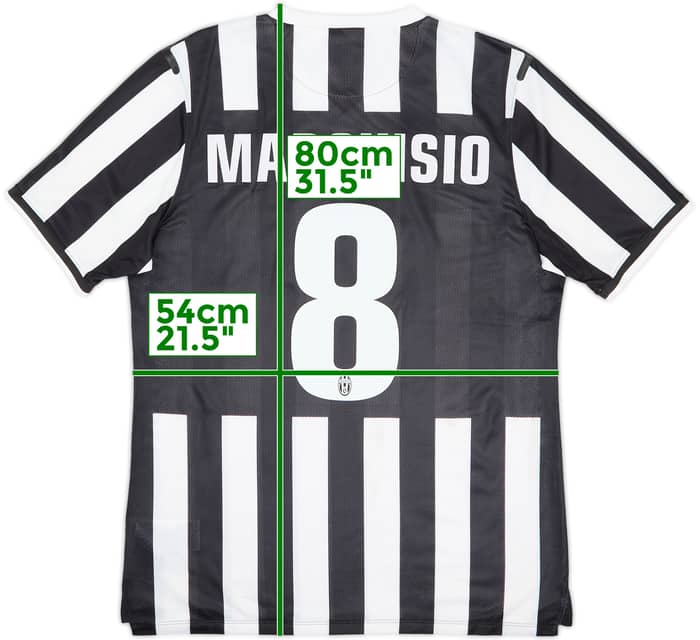 2013-14 Juventus Player Issue Home Shirt Marchisio #8 - 7/10 - (XL)