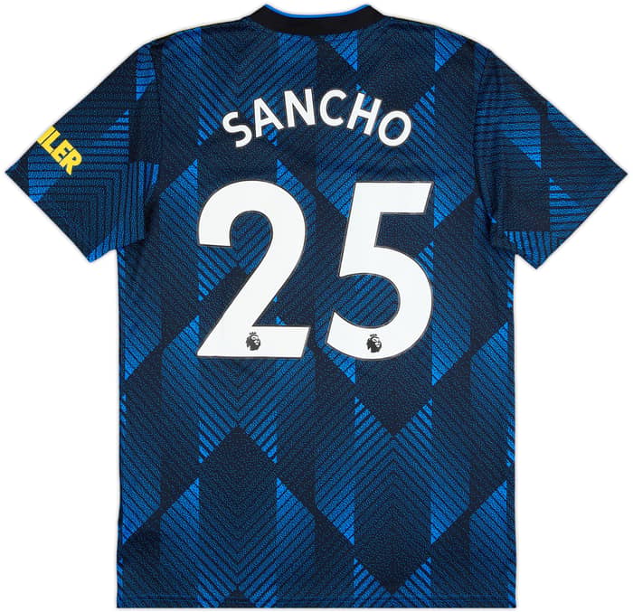 2021-22 Manchester United Third Shirt Sancho #25 - 9/10 - (M)