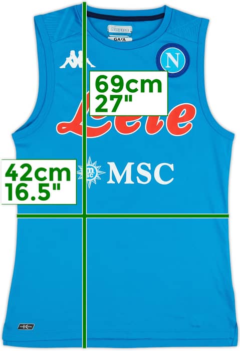 2019-20 Napoli Kappa Training Vest - 8/10 - (M)