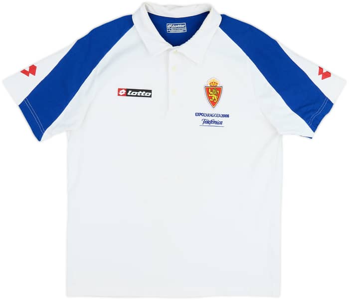 2008-09 Real Zaragoza Lotto Polo Shirt - 5/10 - (L)