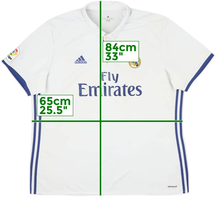 2016-17 Real Madrid Home Shirt - 5/10 - (XXL)