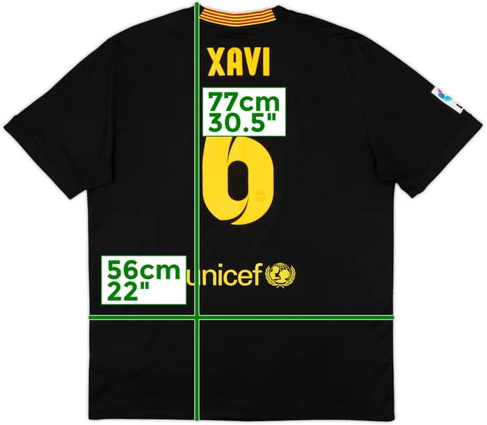 2013-14 Barcelona Third Shirt Xavi #6 - 6/10 - (L)