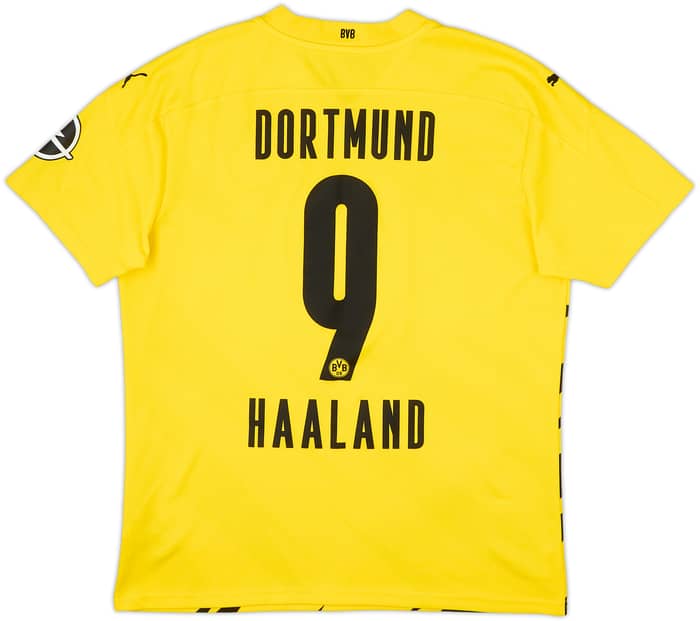 2020-21 Borussia Dortmund Home Shirt Haaland #9 - 5/10 - (L)