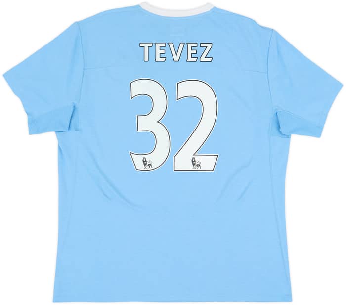 2009-10 Manchester City Home Shirt Tevez #32 - 8/10 - (L)