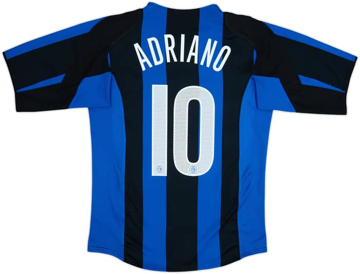 2004-05 Inter Milan Home Shirt Adriano #10 - 7/10 - (M)