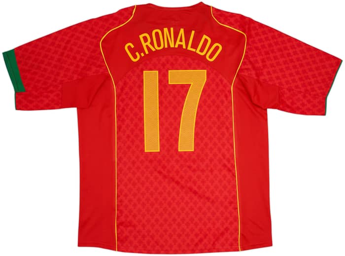 2004-06 Portugal Local Camiseta C.Ronaldo #17 - 10/10 - (XL)