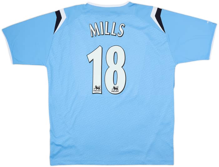 2004-05 Manchester City Signed Home Shirt Mills #18 (XL)