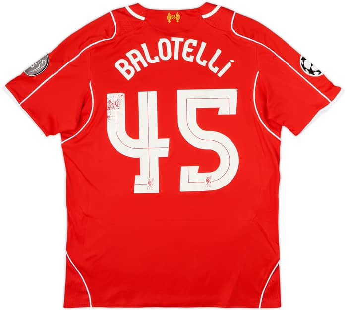 2014-15 Liverpool Home Shirt Balotelli #45 - 5/10 - (L)