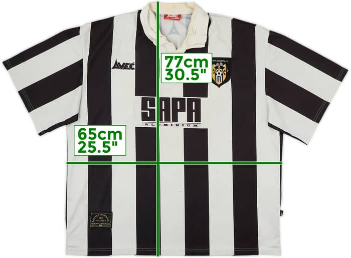 1997-98 Notts County Home Shirt - 3/10 - (XL)