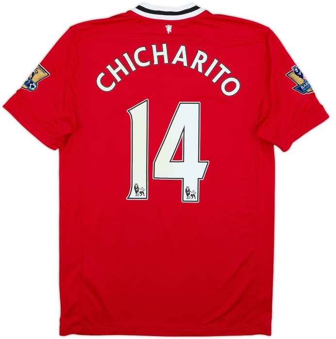 2011-12 Manchester United Home Shirt Chicharito #14 - 7/10 - (M)