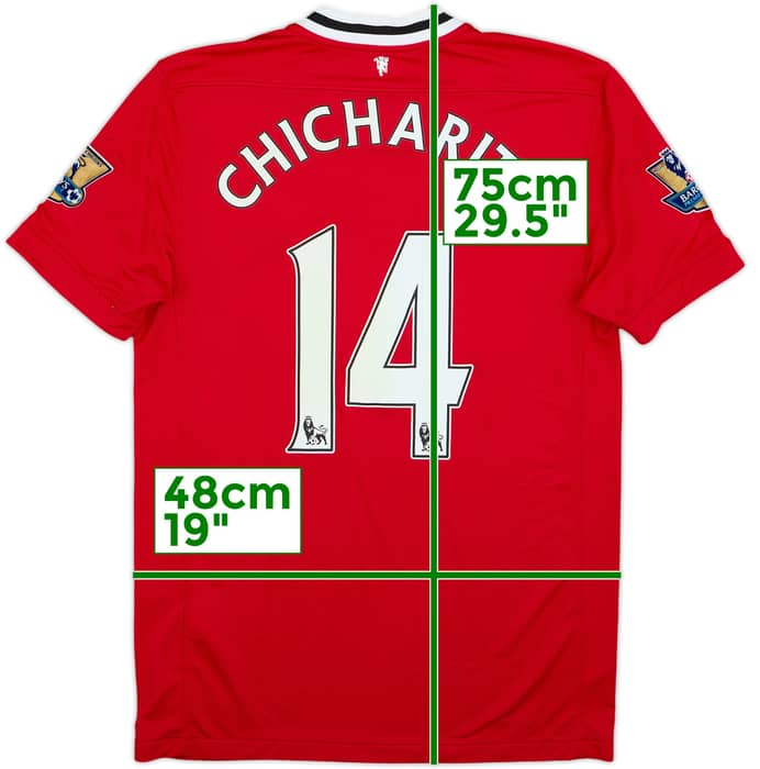2011-12 Manchester United Home Shirt Chicharito #14 - 7/10 - (M)