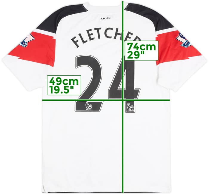 2010-12 Manchester United Away Shirt Fletcher #24 - 5/10 - (M)