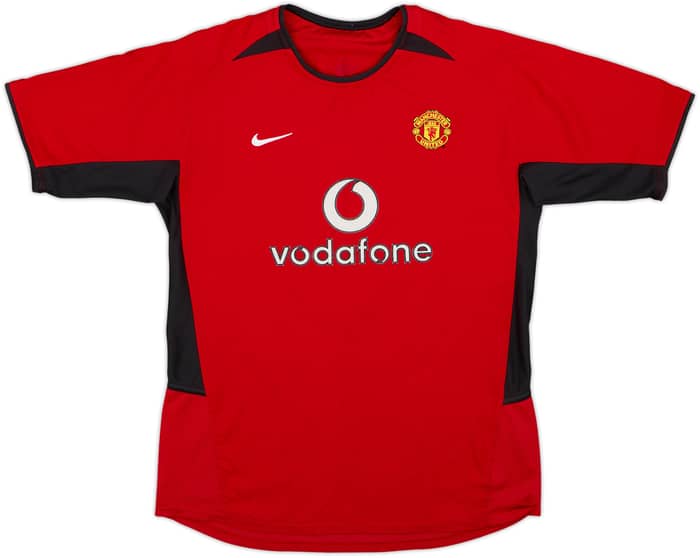 Camiseta de local del Manchester United 2002-04 Saha #9 - 9/10 - (XL.Niños)