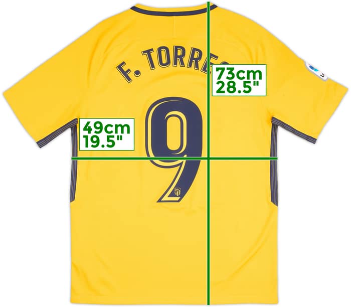 2017-18 Atletico Madrid Away Shirt F.Torres #9 - 6/10 - (M)