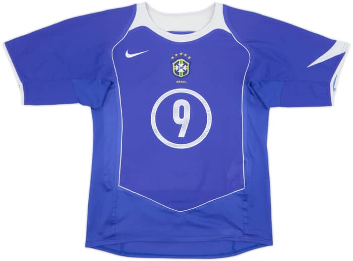 2004-06 Brazil Away Shirt Ronaldo #9 - 8/10 - (S)