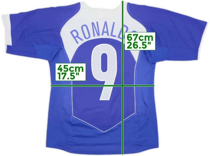 2004-06 Brazil Away Shirt Ronaldo #9 - 8/10 - (S)