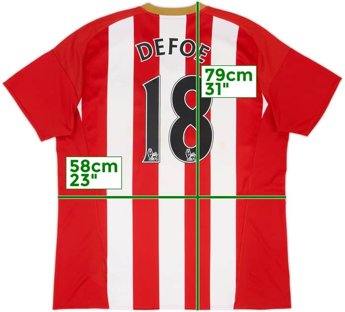 2016-17 Sunderland Home Shirt Defoe #18 - 6/10 - (XL)