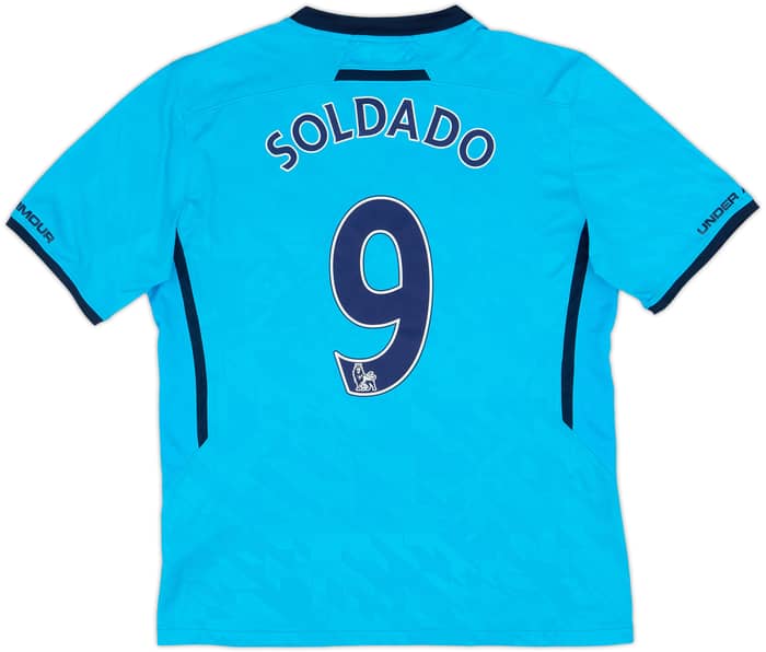 Camiseta de visitante del Tottenham 2013-14 Soldado #9 - 8/10 - (L)