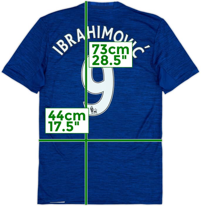 2016-17 Manchester United Away Shirt Ibrahimovic #9 (XS)