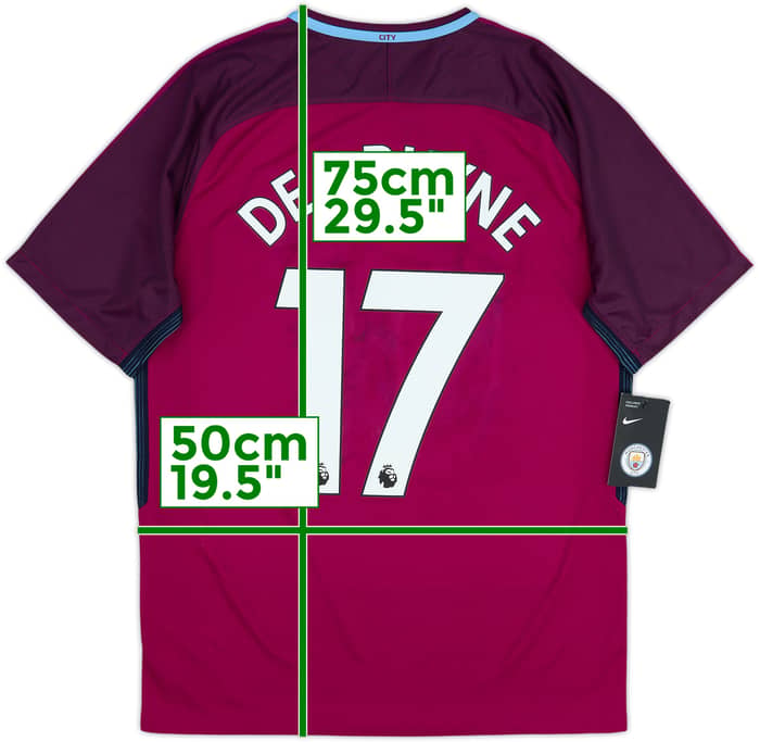 2017-18 Manchester City Away Shirt De Bruyne #17 (M)