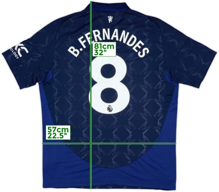 2024-25 Manchester United Camiseta Visitante B.Fernandes #8 - 10/10 - (XL)