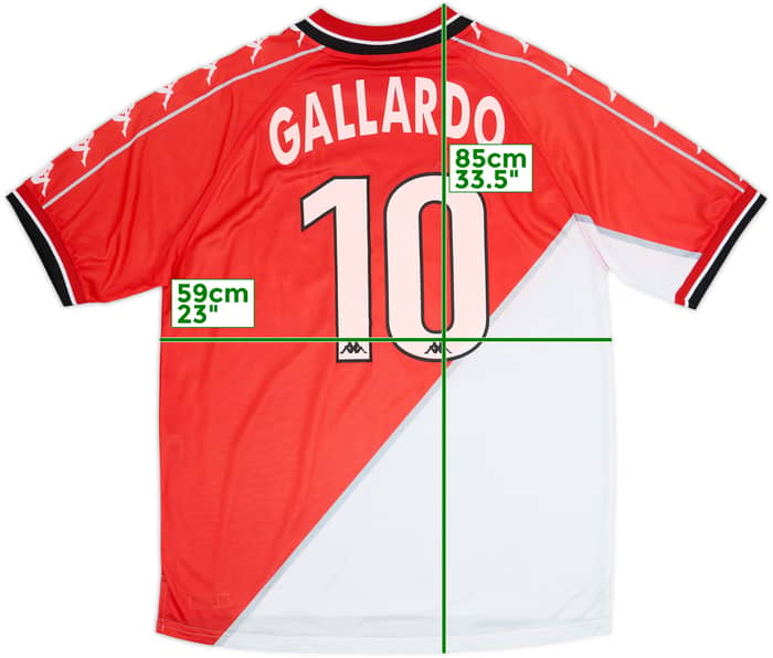 1999-00 Monaco Home Shirt Gallardo #10 - 7/10 - (L)