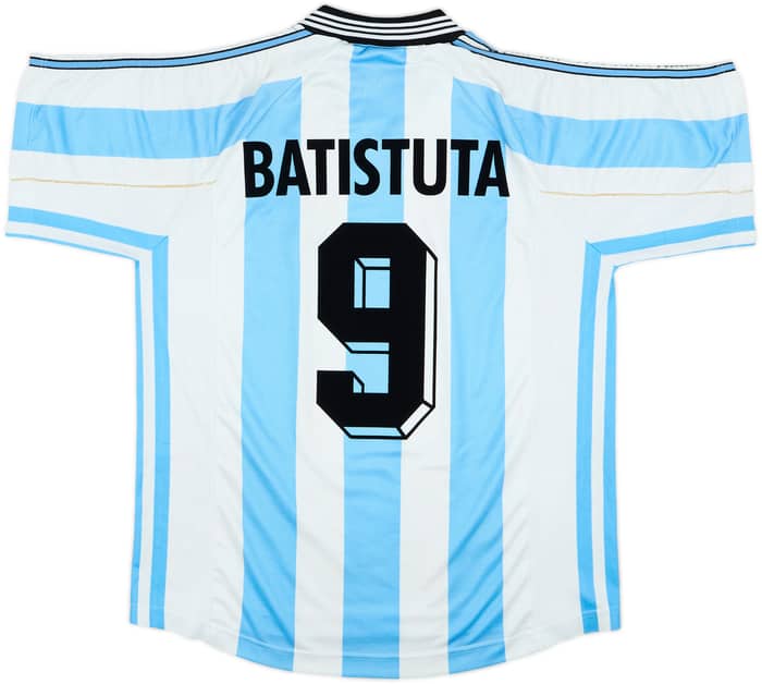 1998-99 Argentina Home Shirt Batistuta #9 - 6/10 - (L)