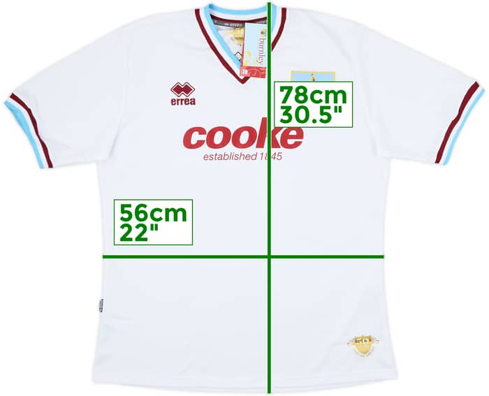 Camiseta de visitante del Burnley 2009-10 (XL)