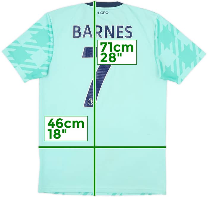 2021-22 Leicester City Away Shirt Barnes #7 - 6/10 - (S)