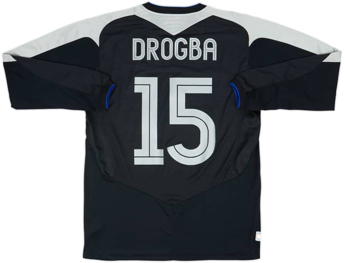 2004-05 Chelsea Away L/S Shirt Drogba #15 - 6/10 - (M)