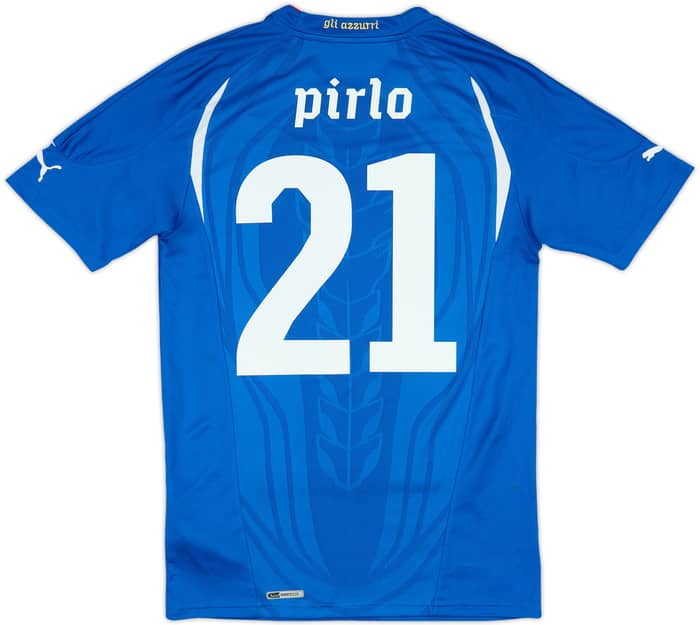 2010-12 Italy Home Shirt Pirlo #21 - 8/10 - (S)