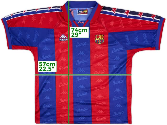 1995-97 Barcelona Home Shirt - 7/10 - (L)