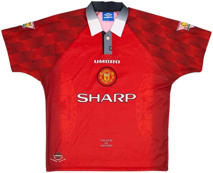 1996-98 Manchester United Home Shirt Pallister #6 - 8/10 - (L)