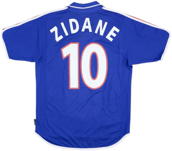 2000-02 France Home Shirt Zidane #10 - 9/10 - (S)