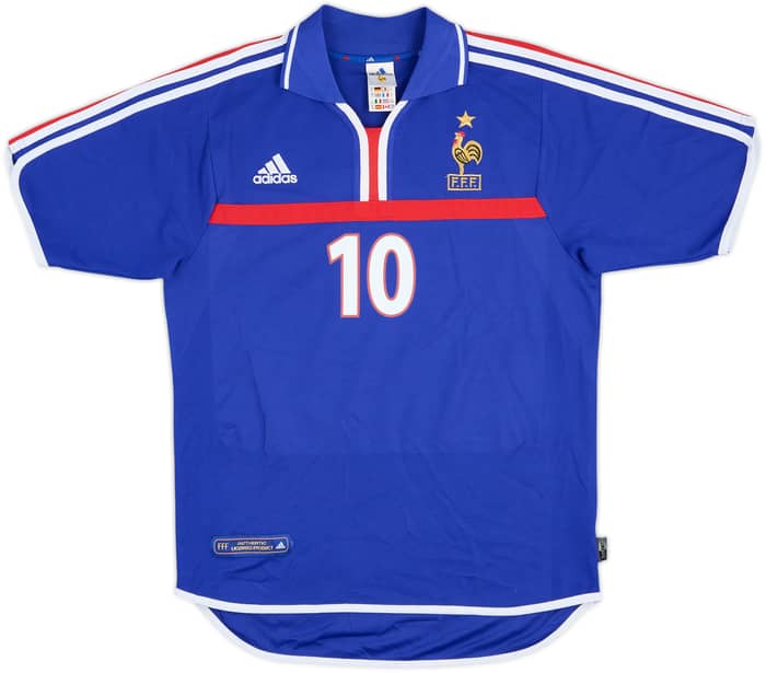 2000-02 France Home Shirt Zidane #10 - 9/10 - (S)