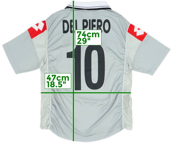 2000-01 Juventus Third Shirt Del Piero #10 - 8/10 - (M)