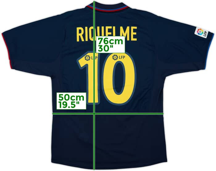 2002-03 Barcelona Away Shirt Riquelme #10 - 8/10 - (M)