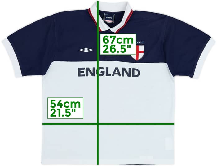 2002-04 England Umbro Polo Shirt - 6/10 - (M)