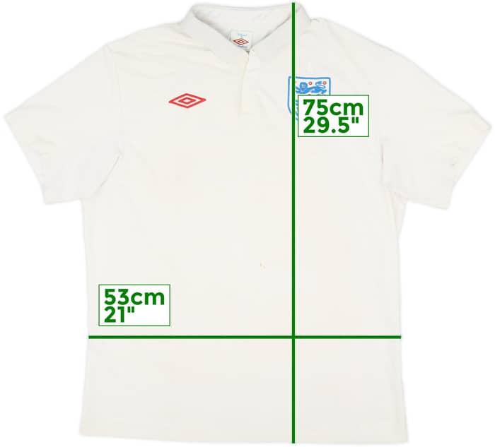 2009-10 England Home Shirt - 6/10 - (L)