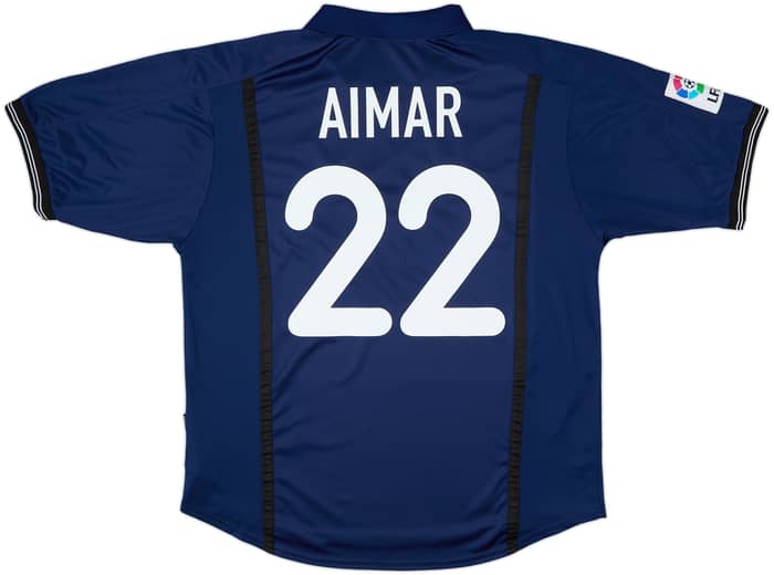 2000-01 Valencia Away Shirt Aimar #22 - 9/10 - (XL)
