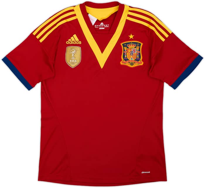 2013 Spain Confederation Cup Home Shirt - 10/10 - (L.Boys)