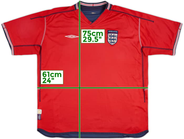 2002-04 England Away Shirt - 5/10 - (XXL)