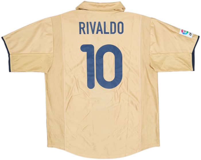 2001-03 Barcelona Away Shirt Rivaldo #10 - 8/10 - (XL)