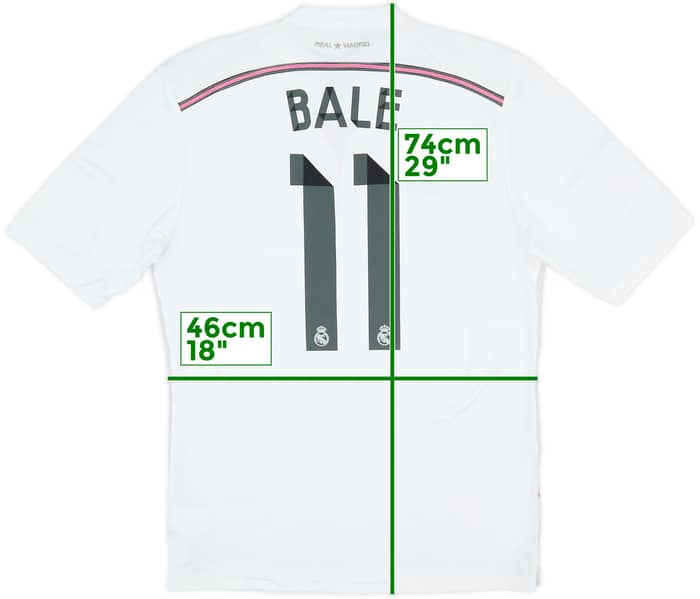 2014-15 Real Madrid Home Shirt Bale #11 - 7/10 - (M)