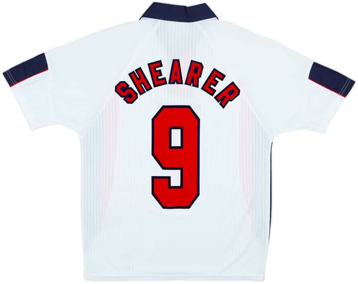 1997-99 England Home Shirt Shearer #9 - 7/10 - (Y)