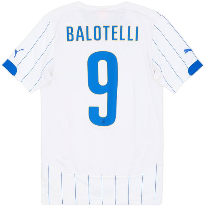 2014-15 Italy Away Shirt Balotelli #9 - 9/10 - (S)
